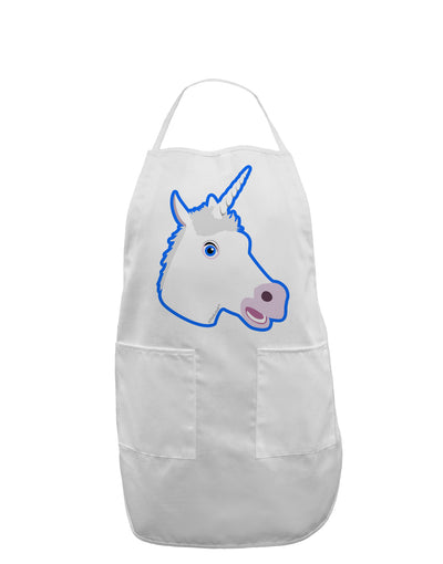 Fanciful Unicorn Adult Apron-Bib Apron-TooLoud-White-One-Size-Davson Sales