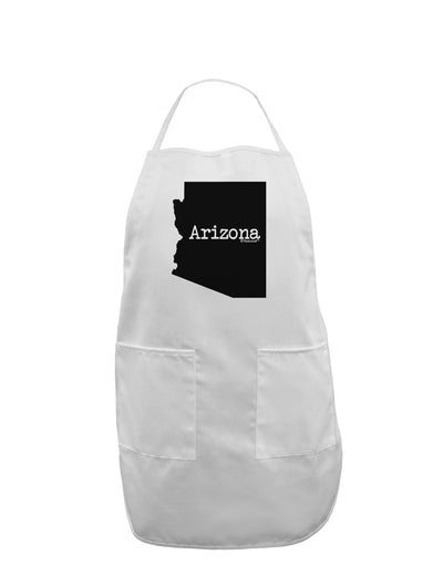 Arizona - United States Shape Adult Apron by TooLoud-Bib Apron-TooLoud-White-One-Size-Davson Sales