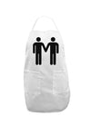 Gay Men Holding Hands Symbol Adult Apron-Bib Apron-TooLoud-White-One-Size-Davson Sales