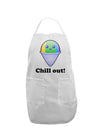 Cute Shaved Ice Chill Out Adult Apron-Bib Apron-TooLoud-White-One-Size-Davson Sales