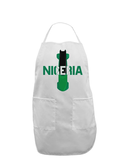 Nigeria Bobsled Adult Apron by TooLoud-Bib Apron-TooLoud-White-One-Size-Davson Sales