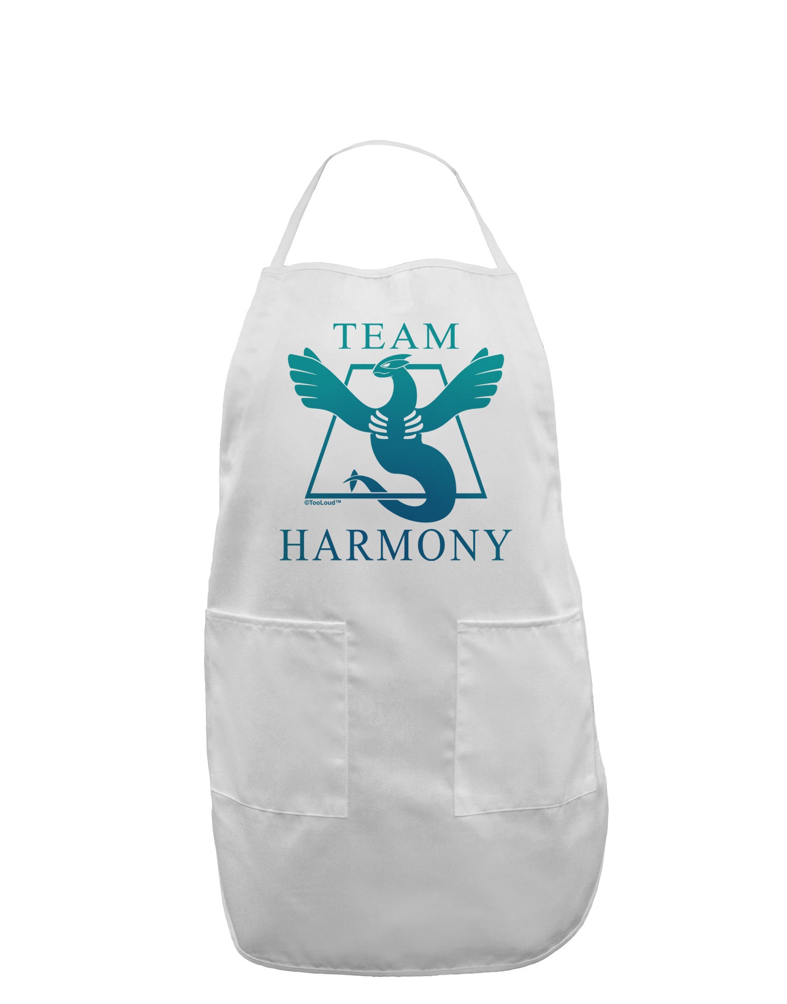 Team Harmony Adult Apron-Bib Apron-TooLoud-White-One-Size-Davson Sales