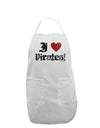 I Heart Pirates Adult Apron-Bib Apron-TooLoud-White-One-Size-Davson Sales