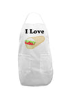 I Love Burritos - Funny Food Adult Apron-Bib Apron-TooLoud-White-One-Size-Davson Sales