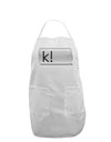 K Text Bubble Adult Apron-Bib Apron-TooLoud-White-One-Size-Davson Sales