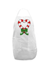 Candy Cane Heart Christmas Adult Apron-Bib Apron-TooLoud-White-One-Size-Davson Sales