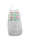 Know Jesus Know Peace Christmas Adult Apron-Bib Apron-TooLoud-White-One-Size-Davson Sales