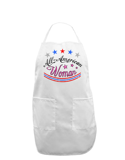 All-American Woman Adult Apron-Bib Apron-TooLoud-White-One-Size-Davson Sales