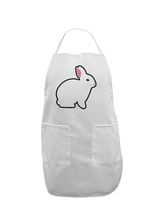 Cute Bunny Rabbit Easter Adult Apron-Bib Apron-TooLoud-White-One-Size-Davson Sales