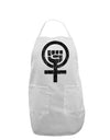 Distressed Feminism Symbol Adult Apron-Bib Apron-TooLoud-White-One-Size-Davson Sales