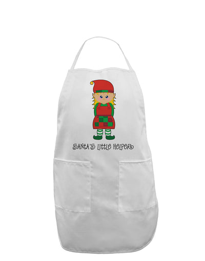 Santa's Little Helper Christmas Elf Girl Adult Apron-Bib Apron-TooLoud-White-One-Size-Davson Sales