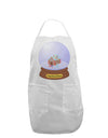 Little Gingerbread House Snow Globe Adult Apron by TooLoud-Bib Apron-TooLoud-White-One-Size-Davson Sales