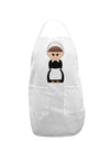 Cute Pilgrim Girl Thanksgiving Adult Apron-Bib Apron-TooLoud-White-One-Size-Davson Sales