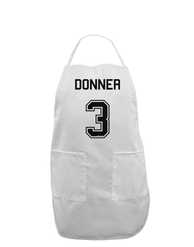 Reindeer Jersey - Donner 3 Adult Apron-Bib Apron-TooLoud-White-One-Size-Davson Sales