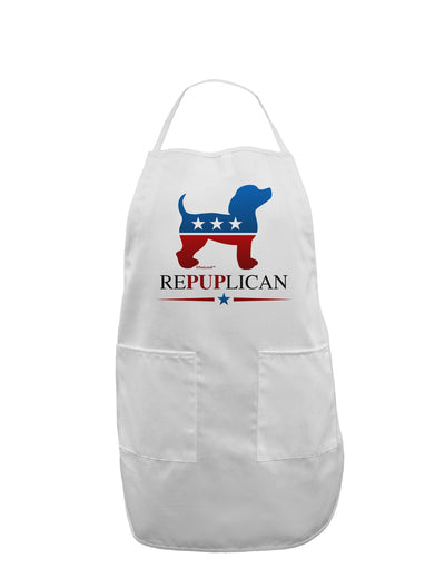 RePUPlican Adult Apron-Bib Apron-TooLoud-White-One-Size-Davson Sales