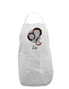 Leo Symbol Adult Apron-Bib Apron-TooLoud-White-One-Size-Davson Sales