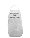 End Net Neutrality End Free Speech Adult Apron-Bib Apron-TooLoud-White-One-Size-Davson Sales