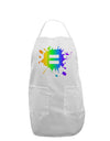 Equal Rainbow Paint Splatter Adult Apron by TooLoud-Bib Apron-TooLoud-White-One-Size-Davson Sales