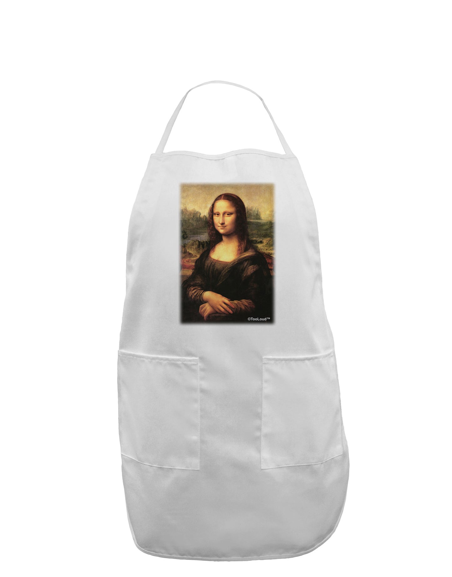 Mona Painting Adult Apron-Bib Apron-TooLoud-White-One-Size-Davson Sales