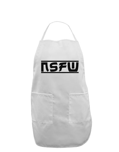 NSFW Not Safe For Work Adult Apron by TooLoud-Bib Apron-TooLoud-White-One-Size-Davson Sales