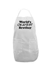 World's Okayest Brother Text Adult Apron by TooLoud-Bib Apron-TooLoud-White-One-Size-Davson Sales