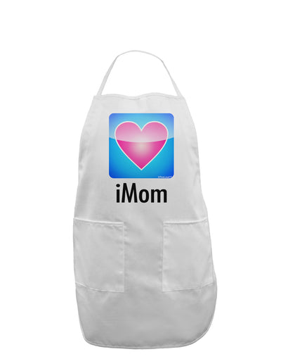 iMom - Mothers Day Adult Apron-Bib Apron-TooLoud-White-One-Size-Davson Sales