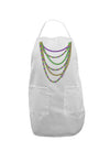 Mardi Gras Beads Necklaces Adult Apron-Bib Apron-TooLoud-White-One-Size-Davson Sales