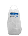 TooLoud Yes I am a Engineer Girl Adult Apron-Bib Apron-TooLoud-White-One-Size-Davson Sales