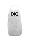 DIQ Wear Logo Adult Apron-Bib Apron-DIQ Wear-White-One-Size-Davson Sales