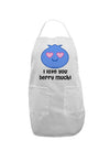 I Love You Berry Much Adult Apron by TooLoud-Bib Apron-TooLoud-White-One-Size-Davson Sales