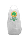 Shamrock Button - St Patrick's Day Adult Apron by TooLoud-Bib Apron-TooLoud-White-One-Size-Davson Sales