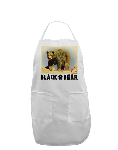 Black Bear Watercolor Adult Apron-Bib Apron-TooLoud-White-One-Size-Davson Sales