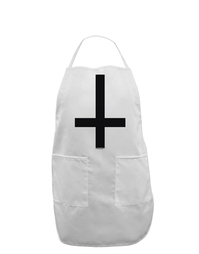 Inverted Cross Adult Apron-Bib Apron-TooLoud-White-One-Size-Davson Sales