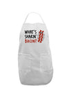 What's Shakin' Bacon Adult Apron-Bib Apron-TooLoud-White-One-Size-Davson Sales