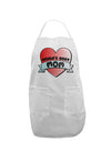 World's Best Mom - Heart Banner Design Adult Apron by TooLoud-Bib Apron-TooLoud-White-One-Size-Davson Sales