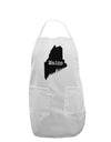 Maine - United States Shape Adult Apron by TooLoud-Bib Apron-TooLoud-White-One-Size-Davson Sales