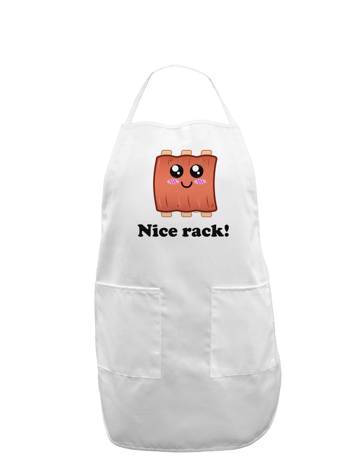Nice Rack Adult Apron-Bib Apron-TooLoud-White-One-Size-Davson Sales