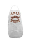 Free Mustache Rides Adult Apron-Bib Apron-TooLoud-White-One-Size-Davson Sales