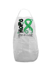 Hope for a Cure - Light Green Ribbon Celiac Disease - Flowers Adult Apron-Bib Apron-TooLoud-White-One-Size-Davson Sales