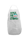 Kiss Me I'm Chirish Adult Apron by TooLoud-Bib Apron-TooLoud-White-One-Size-Davson Sales