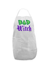 Bad Witch Color Green Adult Apron-Bib Apron-TooLoud-White-One-Size-Davson Sales