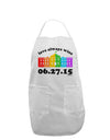 Love Always Wins with Date - Marriage Equality Adult Apron-Bib Apron-TooLoud-White-One-Size-Davson Sales