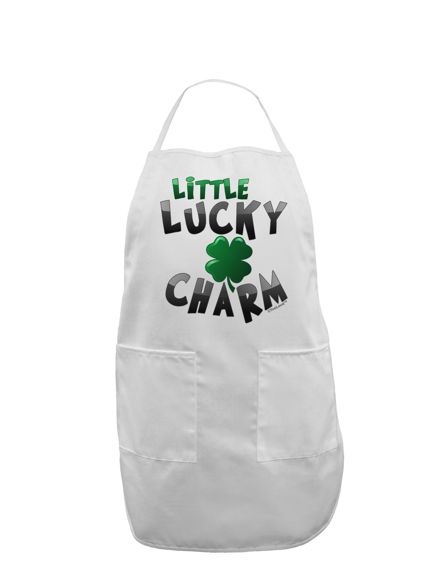 Little Lucky Charm Adult Apron-Bib Apron-TooLoud-White-One-Size-Davson Sales