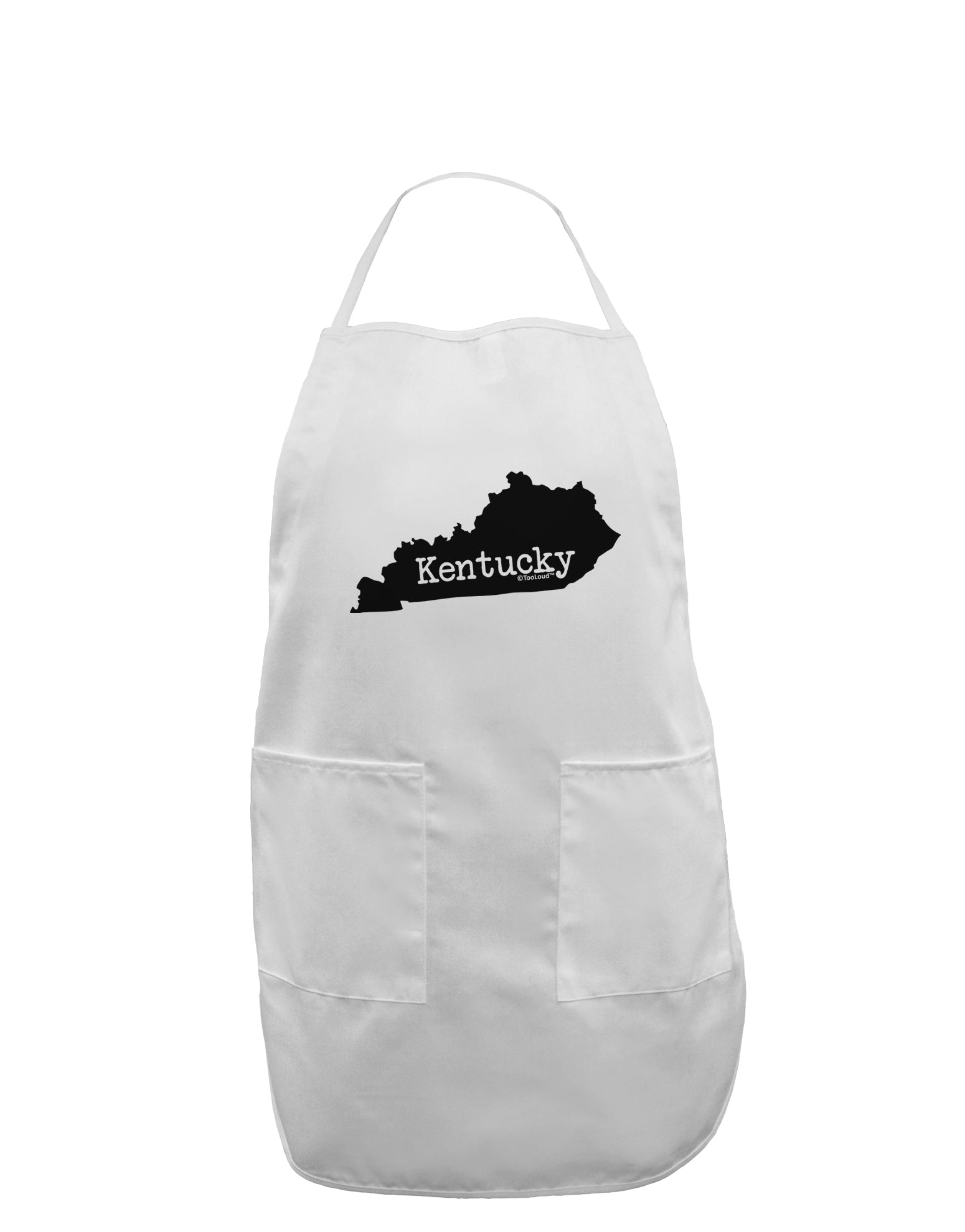 Kentucky - United States Shape Adult Apron by TooLoud-Bib Apron-TooLoud-White-One-Size-Davson Sales
