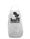 Colorado Landscape Watercolor BW Adult Apron-Bib Apron-TooLoud-White-One-Size-Davson Sales