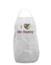 I Heart My Daughter - Autism Awareness Adult Apron by TooLoud-Bib Apron-TooLoud-White-One-Size-Davson Sales