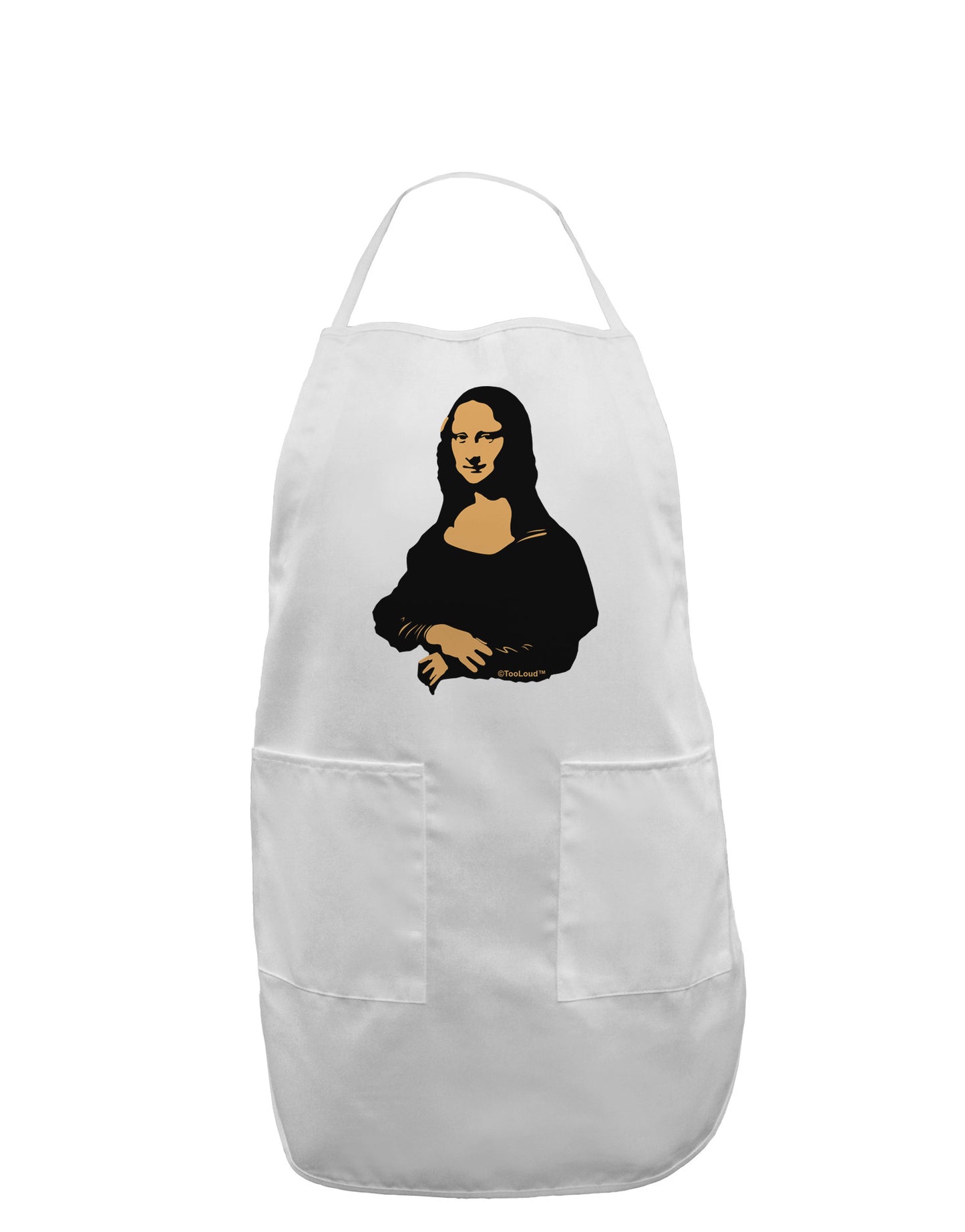Mona Cutout Adult Apron-Bib Apron-TooLoud-White-One-Size-Davson Sales