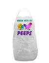 Hangin With My Peeps Adult Apron-Bib Apron-TooLoud-White-One-Size-Davson Sales