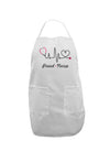 Stethoscope Heartbeat Text Adult Apron-Bib Apron-TooLoud-White-One-Size-Davson Sales