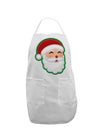 Cute Santa Claus Face Faux Applique Adult Apron-Bib Apron-TooLoud-White-One-Size-Davson Sales